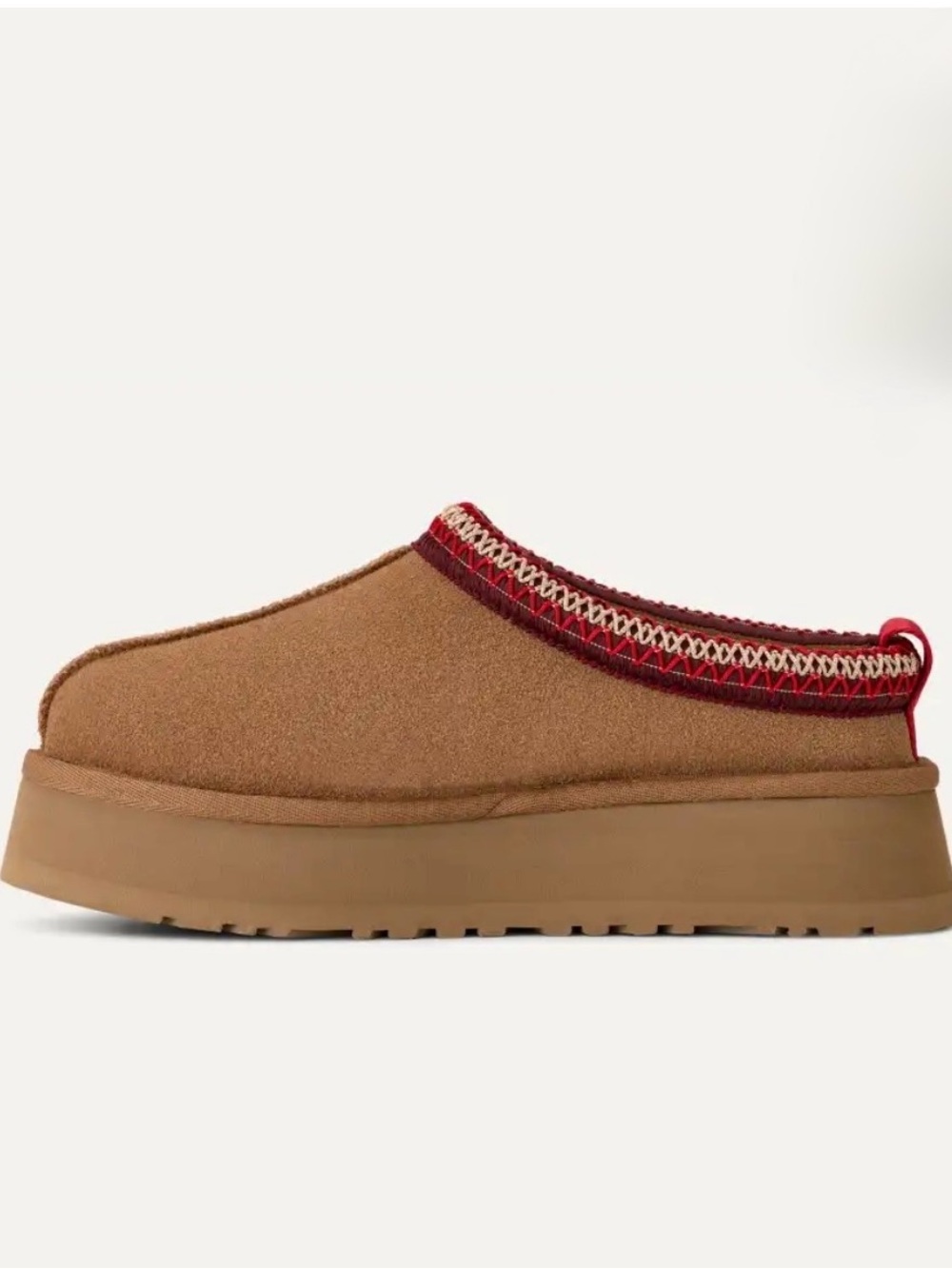 UGG Women’s Tazz II Shearling Slip-On Slipper Braid Trim Color:Chestnut Size: 9 - Picture 5 of 13